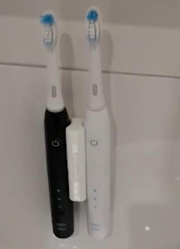 Magnetic Toothbrush Holder for two Oral B Pulsonic