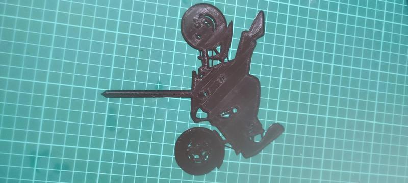 Motorcycle cake topper