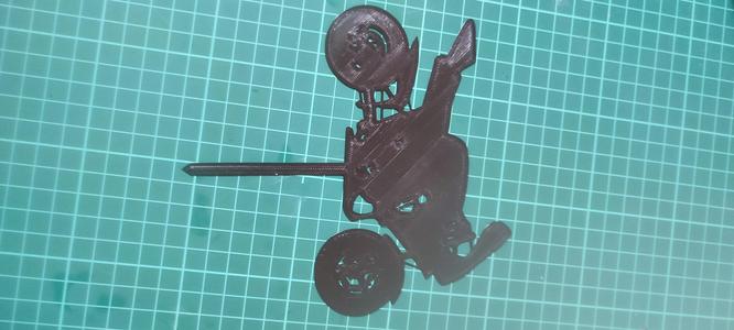 Motorcycle cake topper