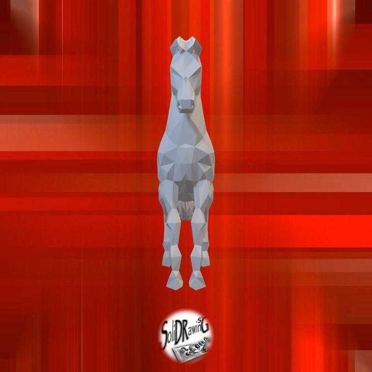 Horse Perfect - LowPoly - Perfect Design - Easy Print - Decor - SoliDRawinGS0446