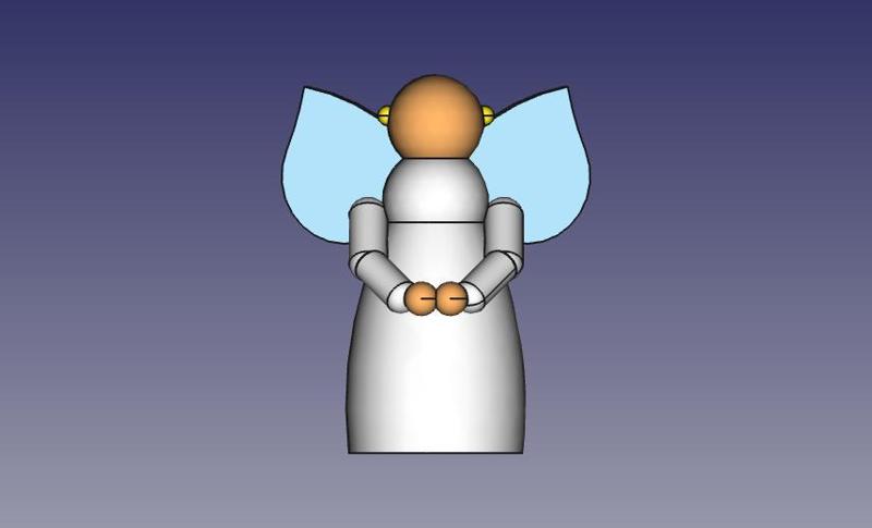 Weihnachts Engel zum bemalen.