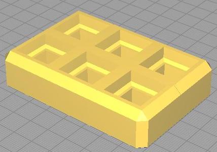 Fidget Key MX (2x3 Grid)