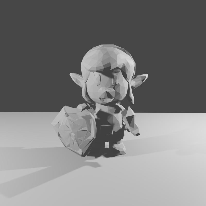 Low Poly Link Zelda inspired