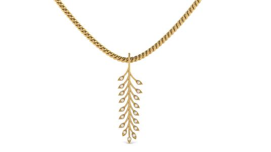 Leaf Pendant For Lady