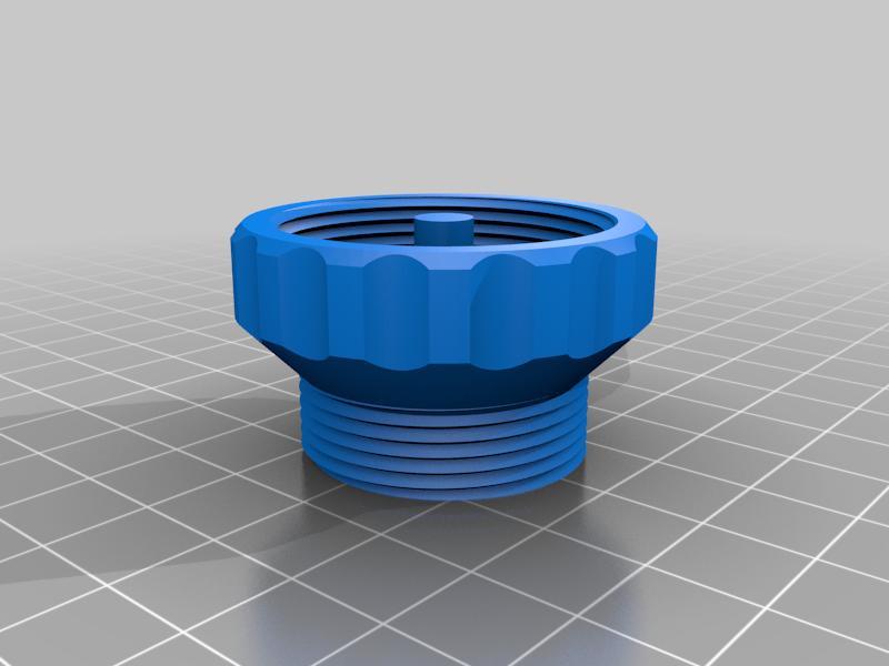 Radiator valve adapter from M34x1.5 (Polytronic valve) to M30x1.5 (standard for most thermostats)