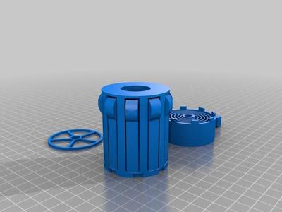 Auto-Rewind Spool Holder for Rubbermaid Spool Stand