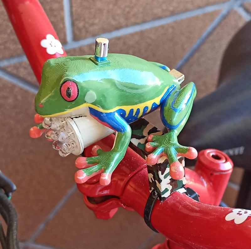 frog bicycle flashlight