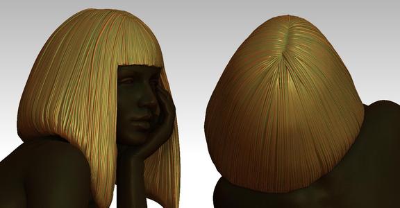 3D Hair style for girl