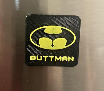 Buttman Fridge Magnet