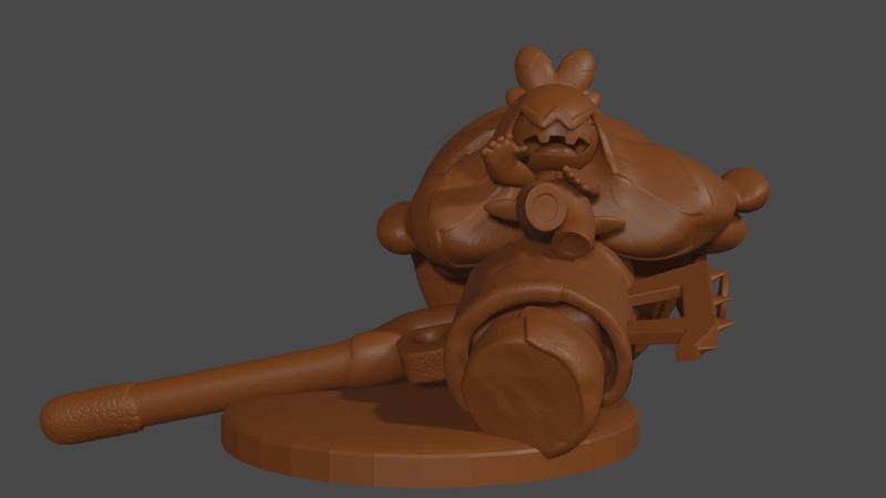 Pokemon inspired, Tinkaton (Sleeping), Tabletop DnD miniature