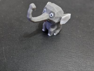 multicolor poly elephant