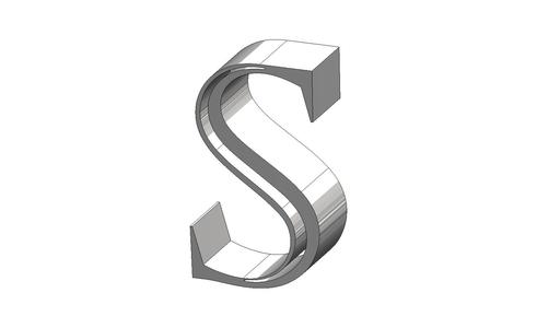 S Castellar Face Font Letter