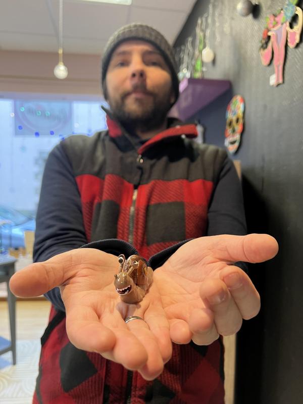 Escargot effrayé magnet 2 tailles