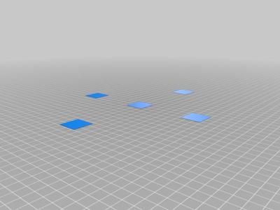 Prusa bed level correction squares