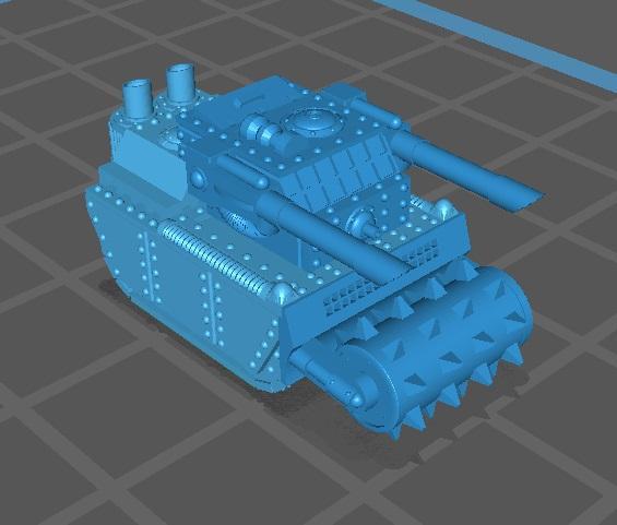 Tiny Ork Bonebreaker 6/8mm