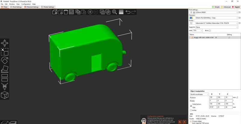 Camper trailer for e3d buggy