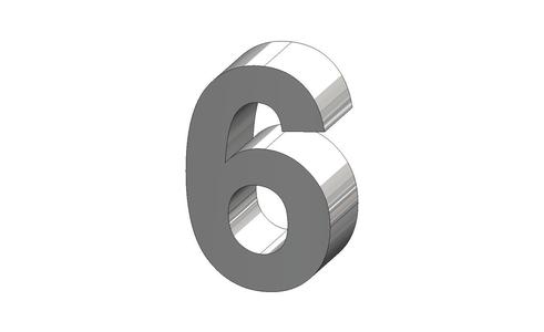 6 Number Arial Font Number