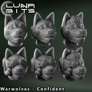 War Wolf Heads - Confident