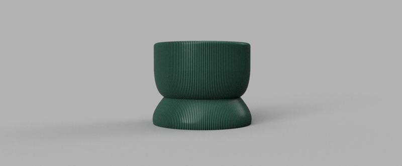 Flower pot with water collecting base//Maceta con base recolectora de agua