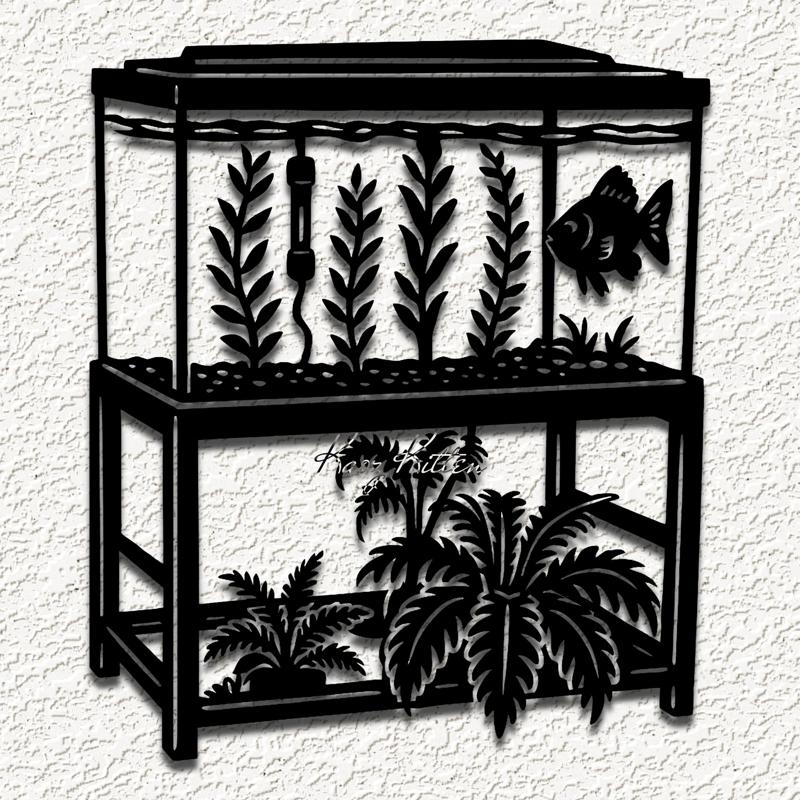 aquarium fish tank wall art home decor