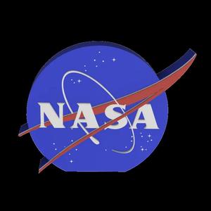 3D MULTICOLOR LOGO/SIGN - NASA