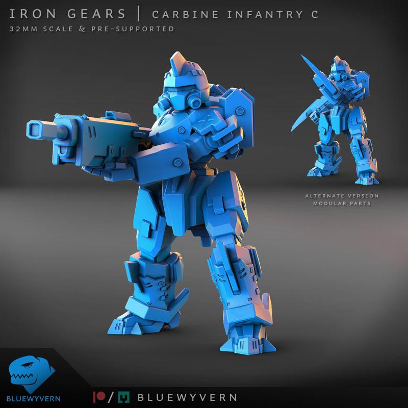 Iron Gears - Carbine Infantry C (Modular)