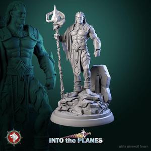 Rag the Earth Genasy 32mm and 75mm heroic miniature pre-supported + dnd 5e stats block