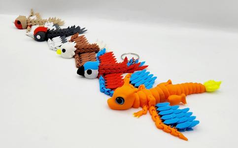 Pocket Pets - FlexI Pet Collection - Pocket Robin, Woodpecker & Eagle