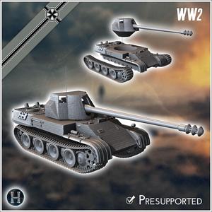 Panzer V Panther 128 mm Skorpion (Rh) - Germany Eastern Western Front Normandy Italy Berlin Bulge WWII