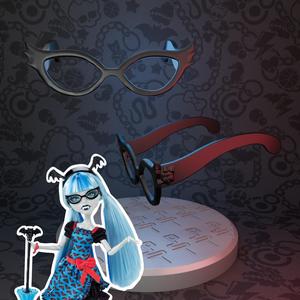 Monster High Freaky Fusion Ghoulia Yelps doll glasses replacement
