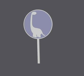 CUPCake Topper - Dinosaur