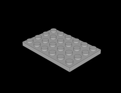 Lego Compatible (3032.dat) Plate  4 x  6