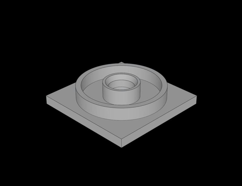 Lego Compatible (3403.dat) Turntable  4 x  4 Base