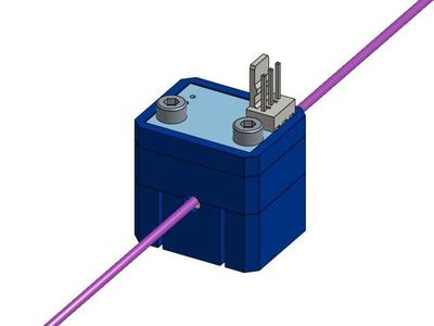 Duet3D Indirect Laser Filament Monitor Casing for 693ZZ bearings