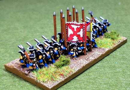6mm late 17thCentury infantry “marching”