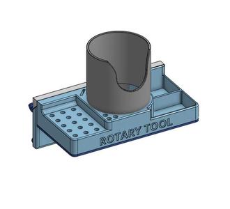 Peg Board Cordless Rotary Tool Caddy (French Cleat / Removable)