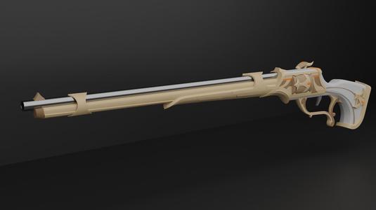 Genshin impact Chevreuse Gun 3d print model 3D print model