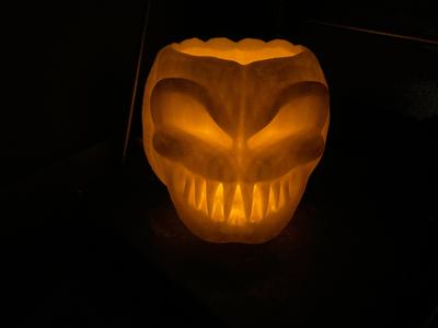 Scary Lithophane Jack-O-Lantern