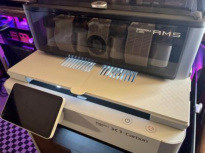 Bambu Lab X1C Partial Cover for use with AMS