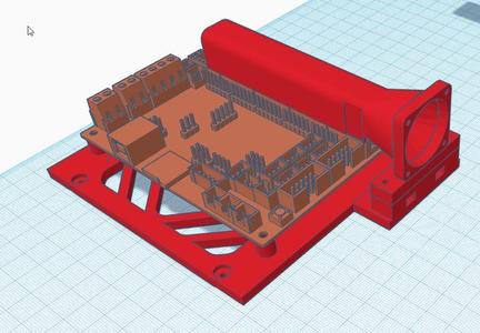 BTT SKR 1.4 CTC board mount base for CR10