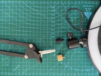 Microphone 3/8 male to 1/4 inch male adapter