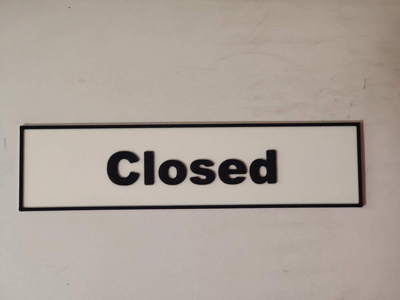 Closed Sign