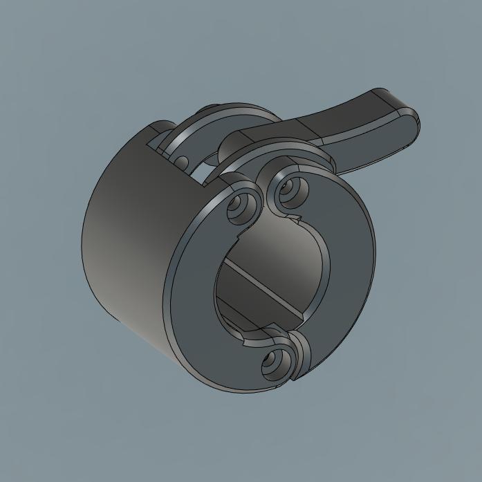 1/2" PVC to dumbbell conversion kit (lock jaw collar and inner collet)