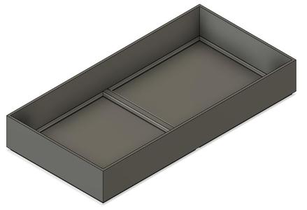 Gridfinity 2x1 Tray (23mm high) GF23-002
