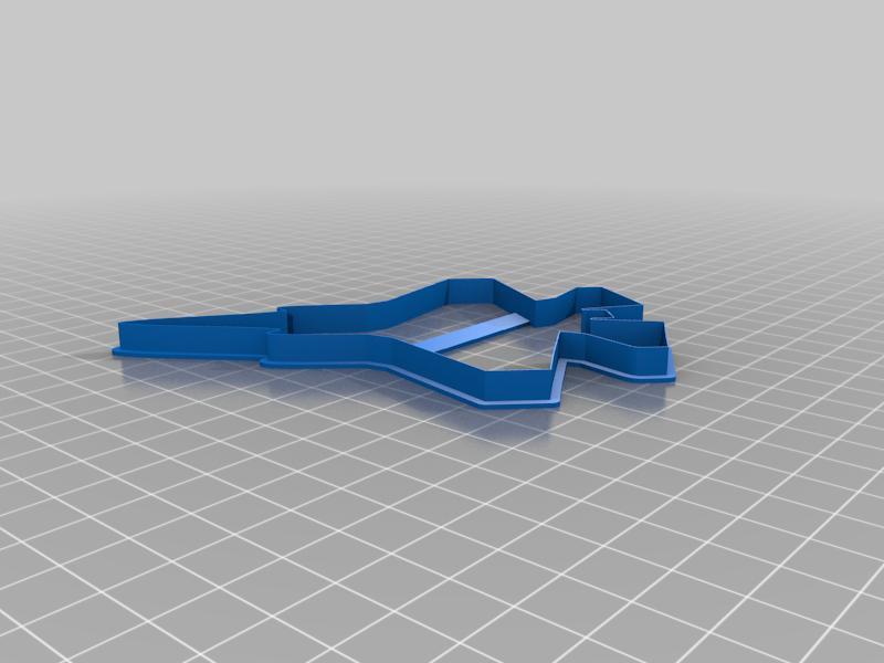 F35 Lightning II Jet Cookie Cutter STL - 4 inches