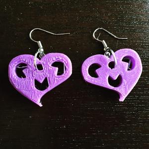 Heart Earrings with Holes