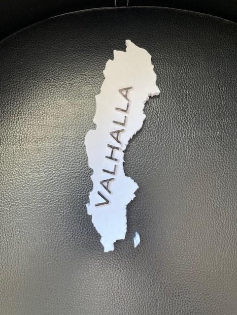 3D Landmass of Sweden. Sverige