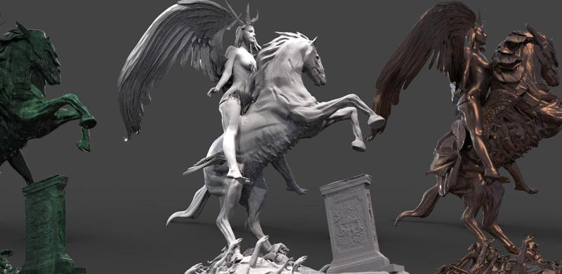 Holy Angel on horseback 2