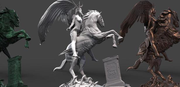 Holy Angel on horseback 2