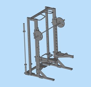 Gym scene model fitness equipment multi-frame strength training device 1/64 scene digital model